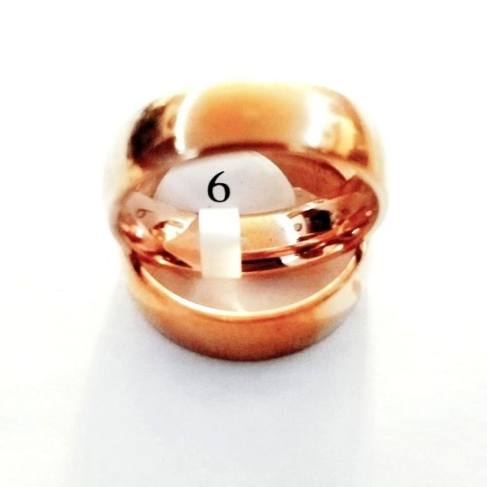 Men's new rose gold tone 316L stainless steel size 10
